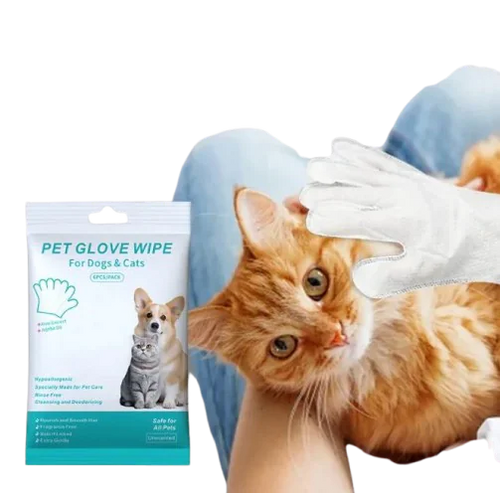 Pet Cleaning Gloves & Wipes